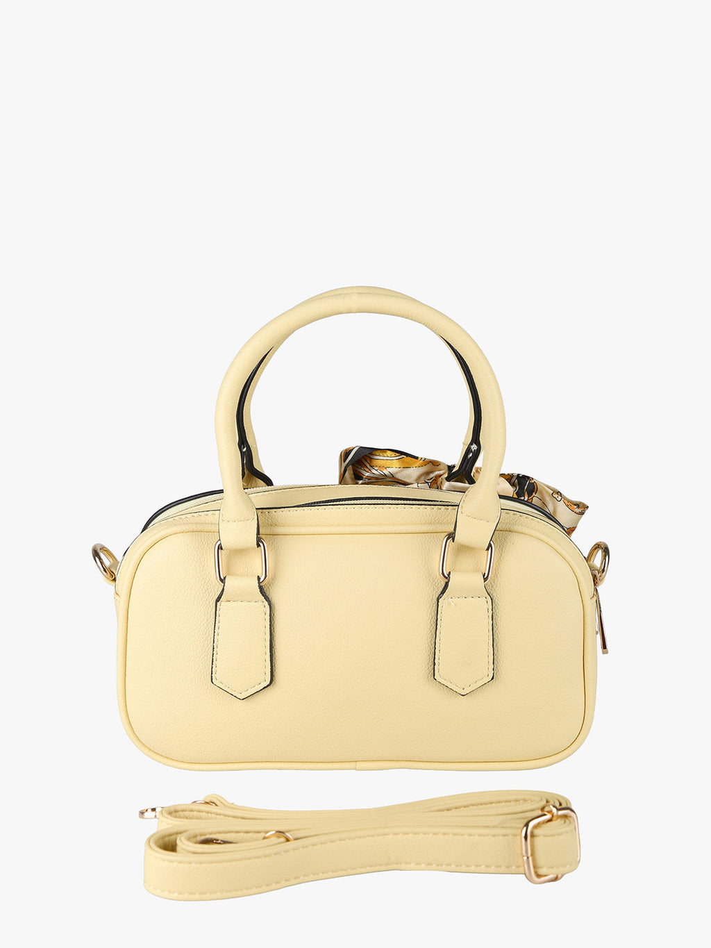 Borsa a mano con foulard Charro — Giallo