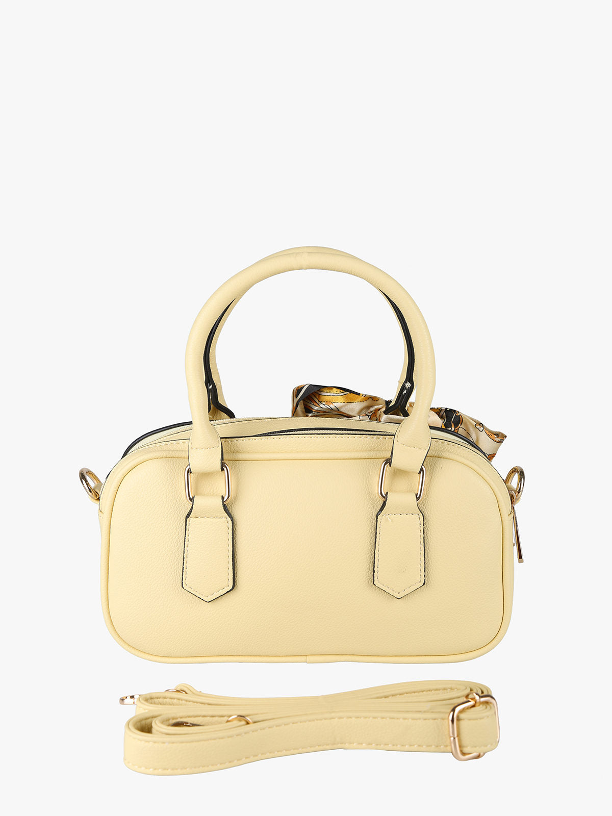 Borsa a mano con foulard Charro — Giallo