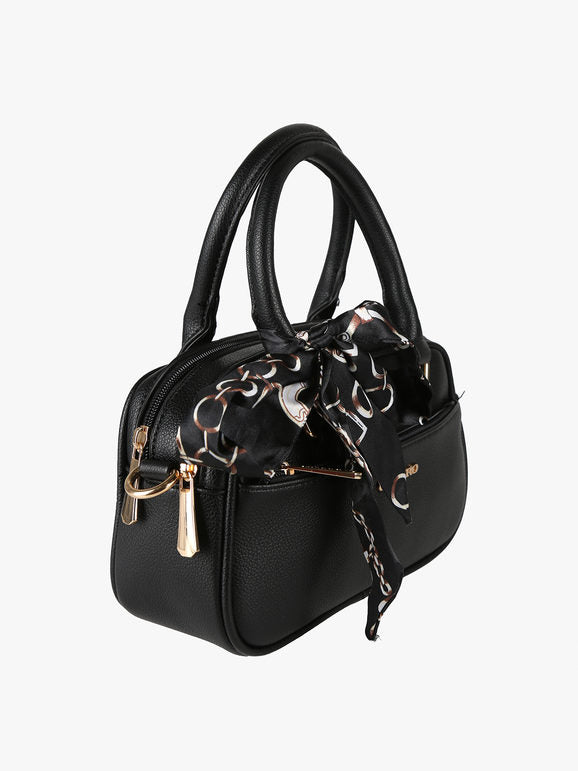 Borsa a mano con foulard Charro — Nero - immagine 2