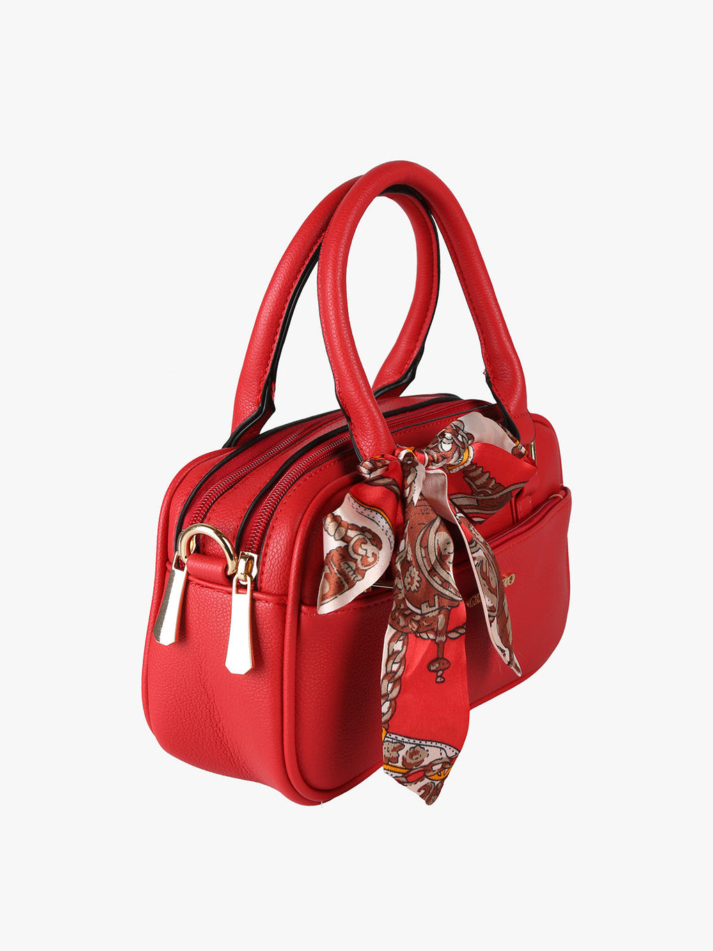 Borsa a mano con foulard Charro — Rosso