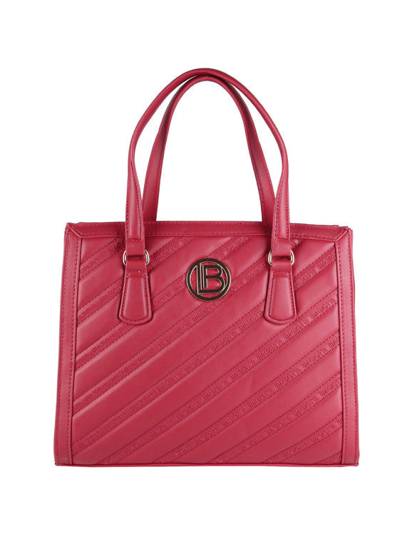 Borsa a mano con parte frontale trapuntata Laura Biagiotti — Rosso - immagine 4