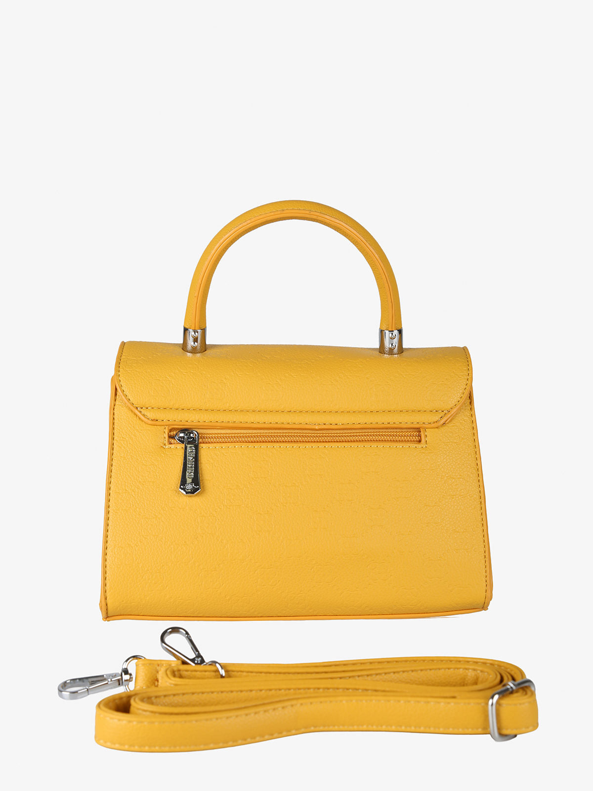 Borsa a mano con patta e chiusura a girello Charro — Giallo