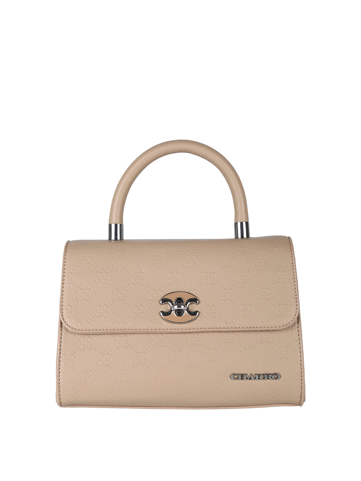 Borsa a mano con patta e chiusura a girello Charro — Khaki