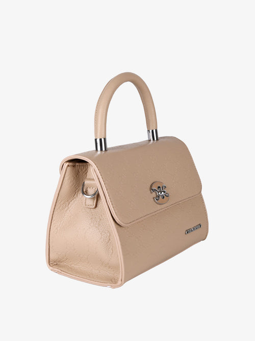Borsa a mano con patta e chiusura a girello Charro — Khaki