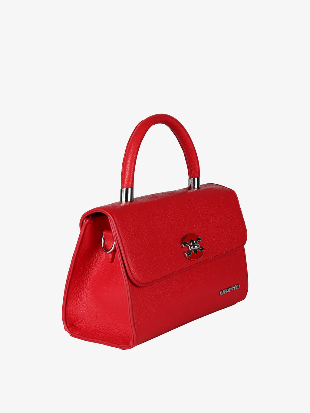 Borsa a mano con patta e chiusura a girello Charro — Rosso
