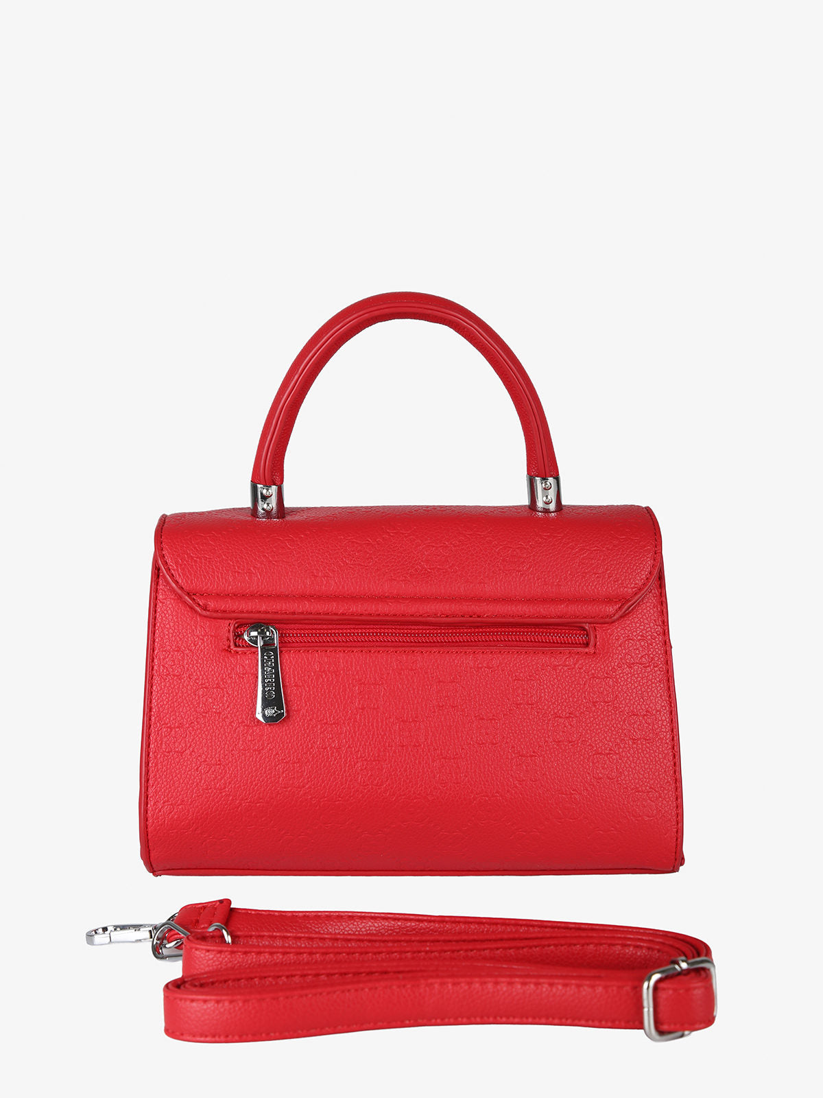 Borsa a mano con patta e chiusura a girello Charro — Rosso