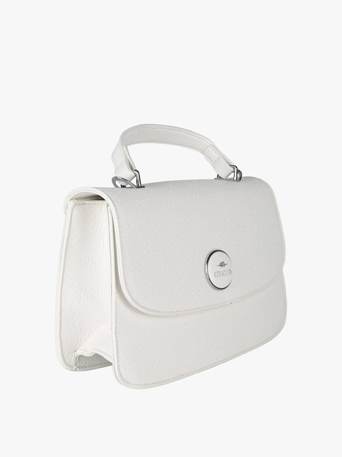 Borsa a mano con tracolla Charro — Bianco