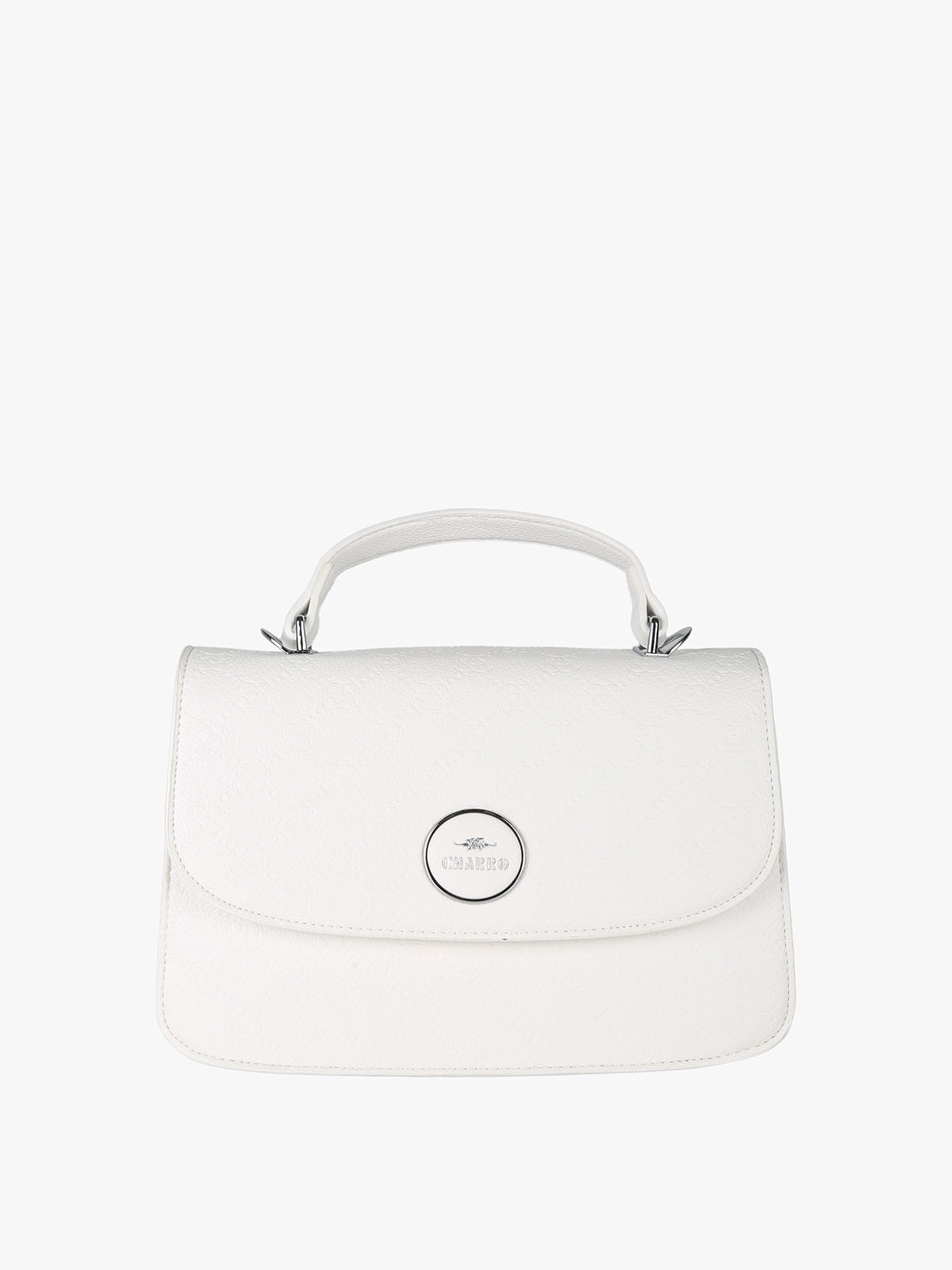 Borsa a mano con tracolla Charro — Bianco