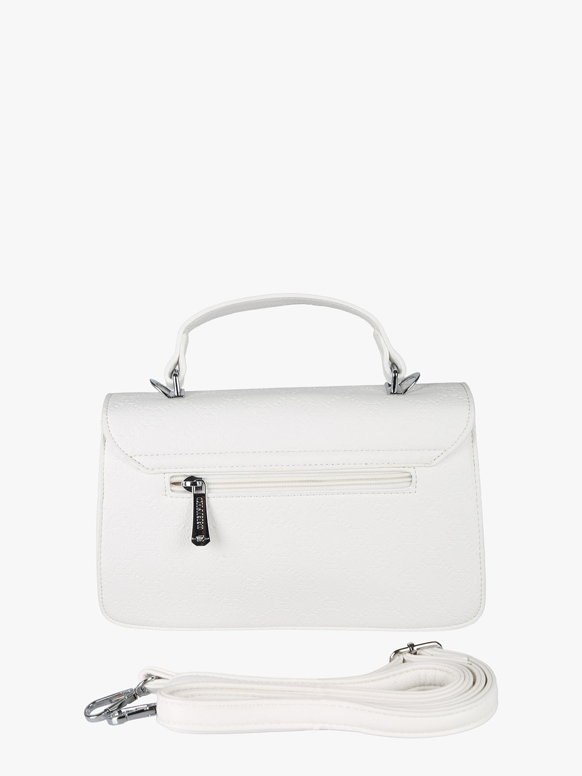 Borsa a mano con tracolla Charro — Bianco
