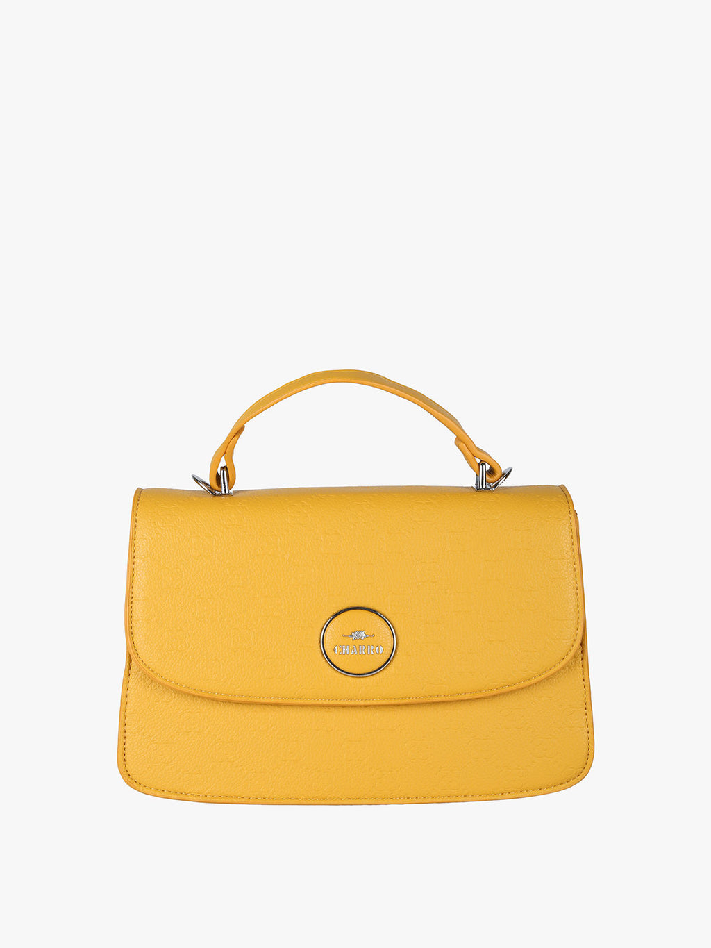 Borsa a mano con tracolla Charro — Giallo