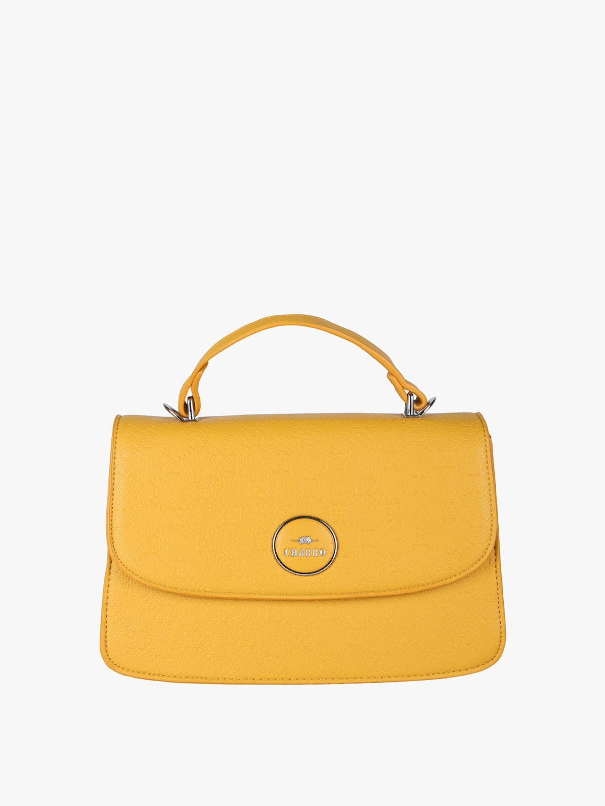 Borsa a mano con tracolla Charro — Giallo