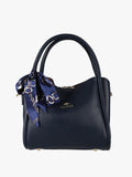 Borsa a mano mini tote con foulard Charro — Blu scuro