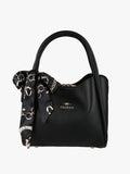 Borsa a mano mini tote con foulard Charro — Nero