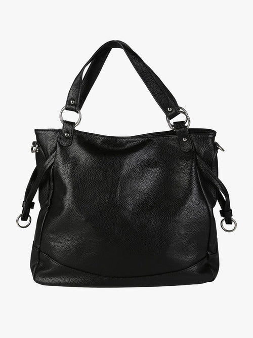 Borsa a spalla bicolore Solada — Nero - immagine 1