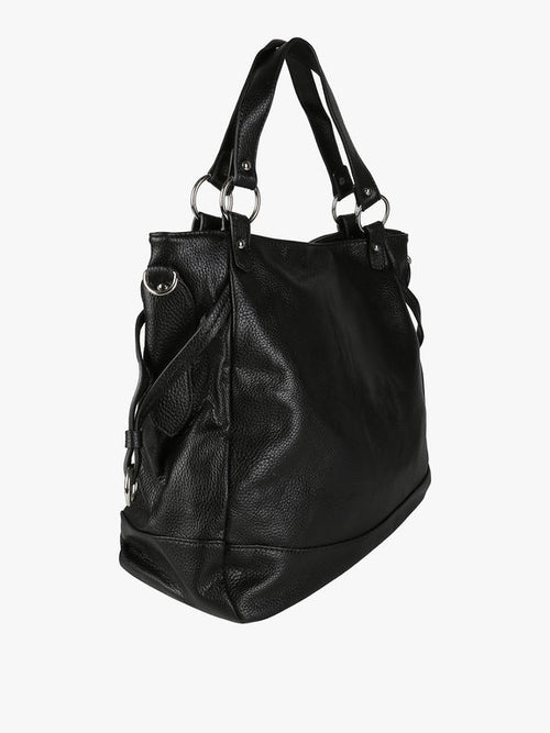 Borsa a spalla bicolore Solada — Nero - immagine 2