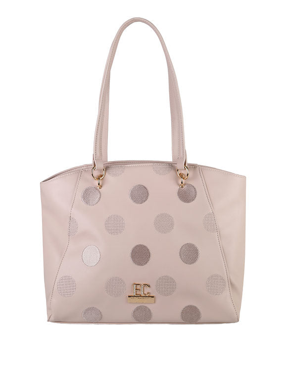 Borsa a spalla in ecopelle Enrico Coveri Contemporary — Cipria - immagine 4
