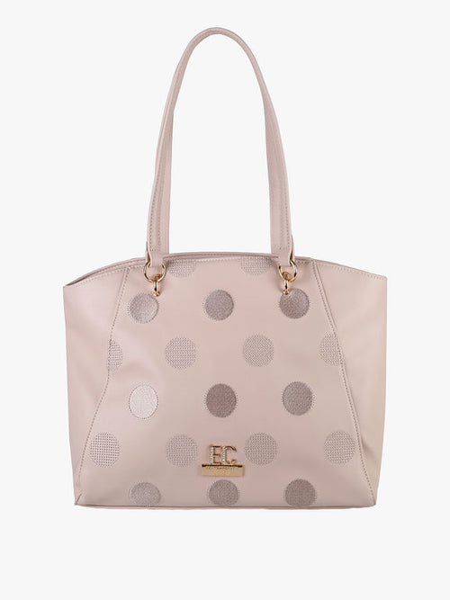 Borsa a spalla in ecopelle Enrico Coveri Contemporary — Cipria - immagine 1
