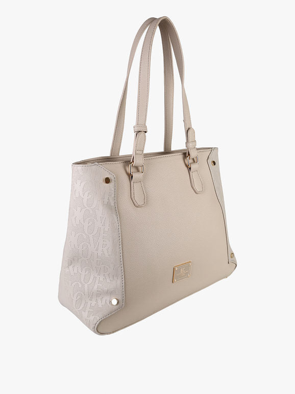 Borsa a spalla in ecopelle Enrico Coveri Contemporary — Sabbia - immagine 2