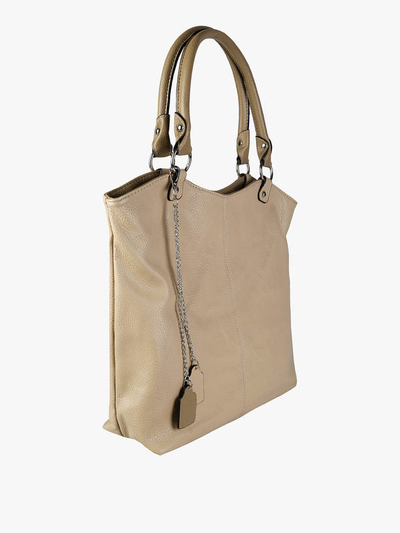 Borsa a spalla in ecopelle Solada — Taupe - immagine 2