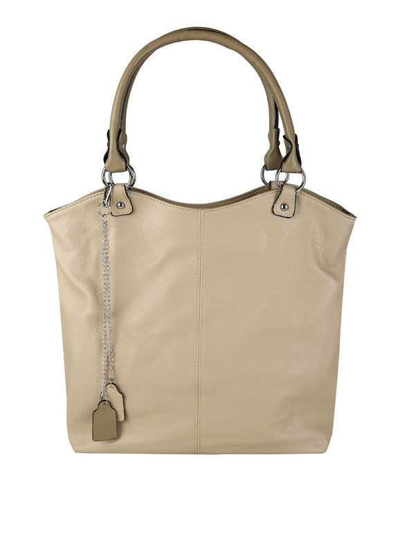 Borsa a spalla in ecopelle Solada — Taupe - immagine 5