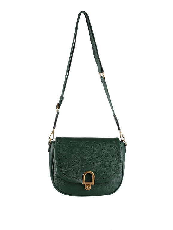 Borsa a tracolla con battente You Young Coveri — Verde - immagine 5