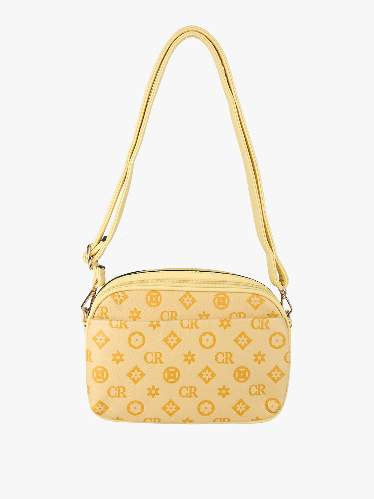 Borsa a tracolla con logo Charro — Giallo