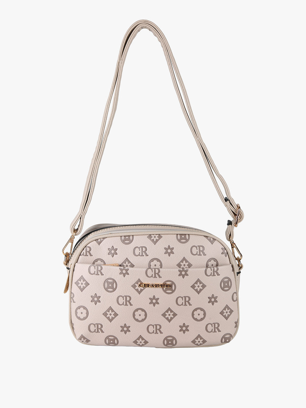 Borsa a tracolla con logo Charro — Khaki