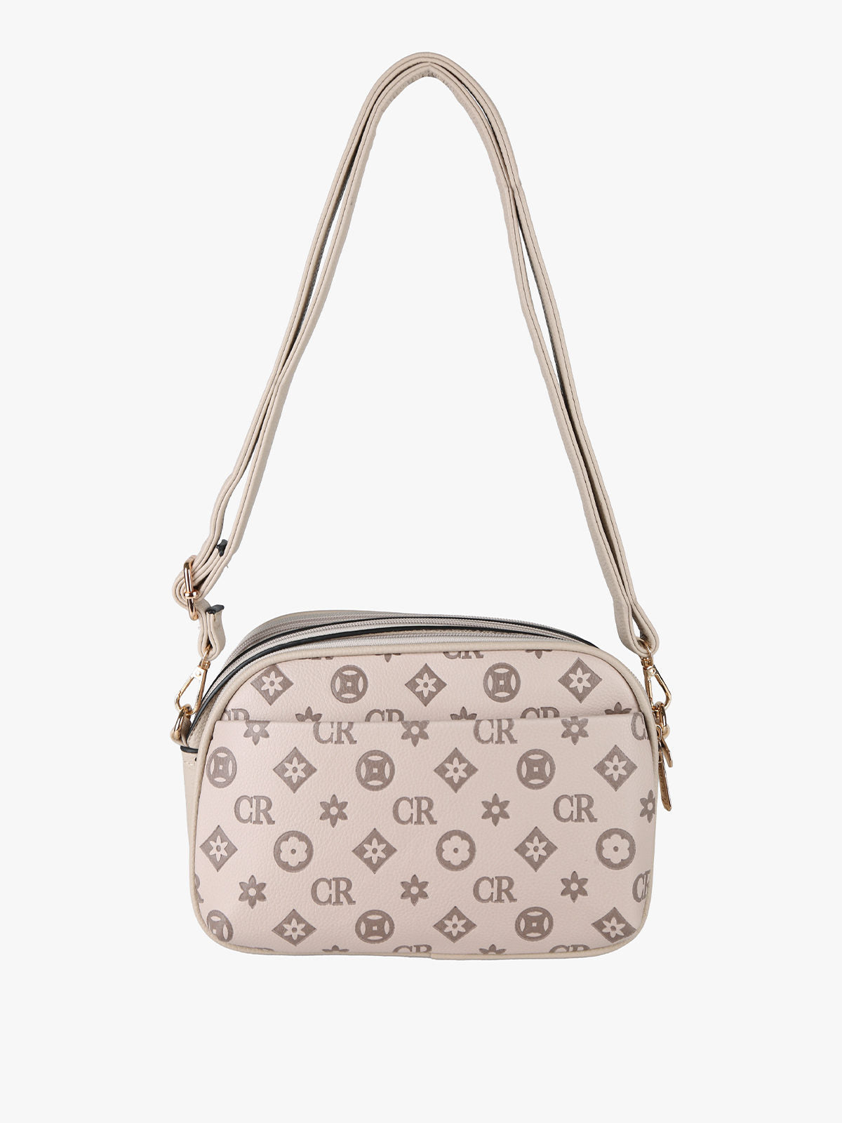 Borsa a tracolla con logo Charro — Khaki