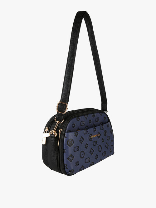 Borsa a tracolla con logo Charro Nero - immagine 2