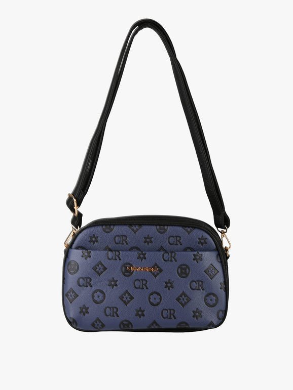 Borsa a tracolla con logo - nero Charro