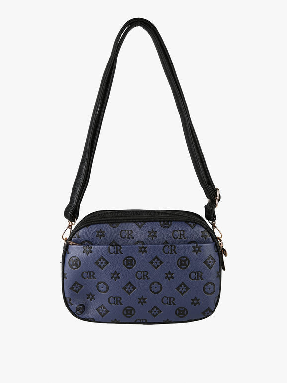 Borsa a tracolla con logo - nero Charro