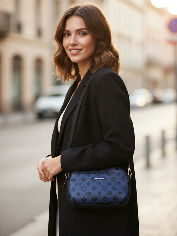 Borsa a tracolla con logo - nero Charro