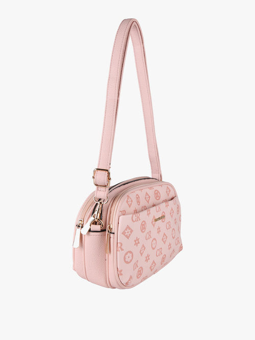Borsa a tracolla con logo Charro Rosa - immagine 2