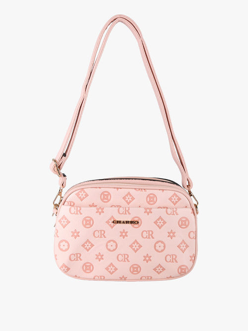 Borsa a tracolla con logo Charro Rosa - immagine 1