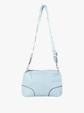 Borsa a tracolla in ecopelle Solada — Azzurro
