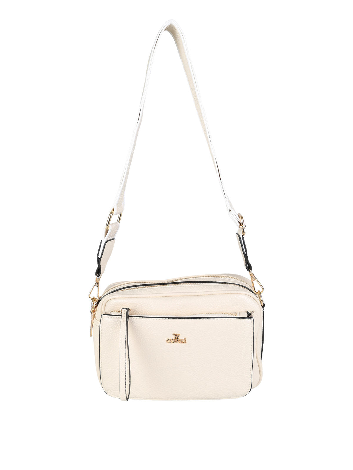 Borsa a tracolla in ecopelle You Young Coveri — Beige