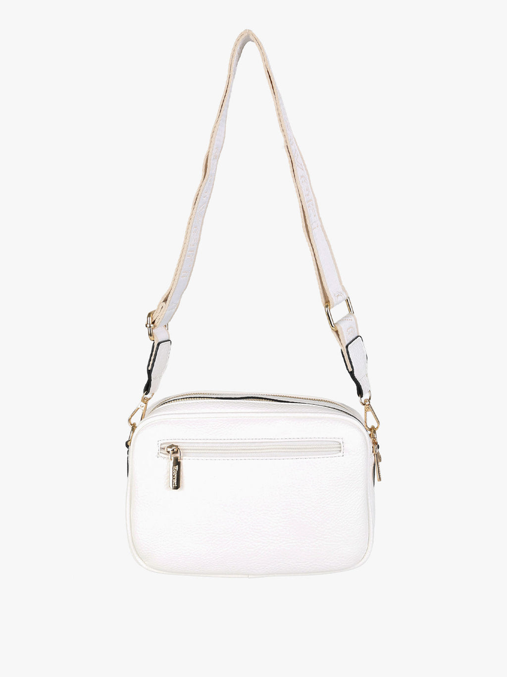 Borsa a tracolla in ecopelle You Young Coveri — Bianco