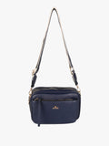 Borsa a tracolla in ecopelle You Young Coveri — Blu scuro