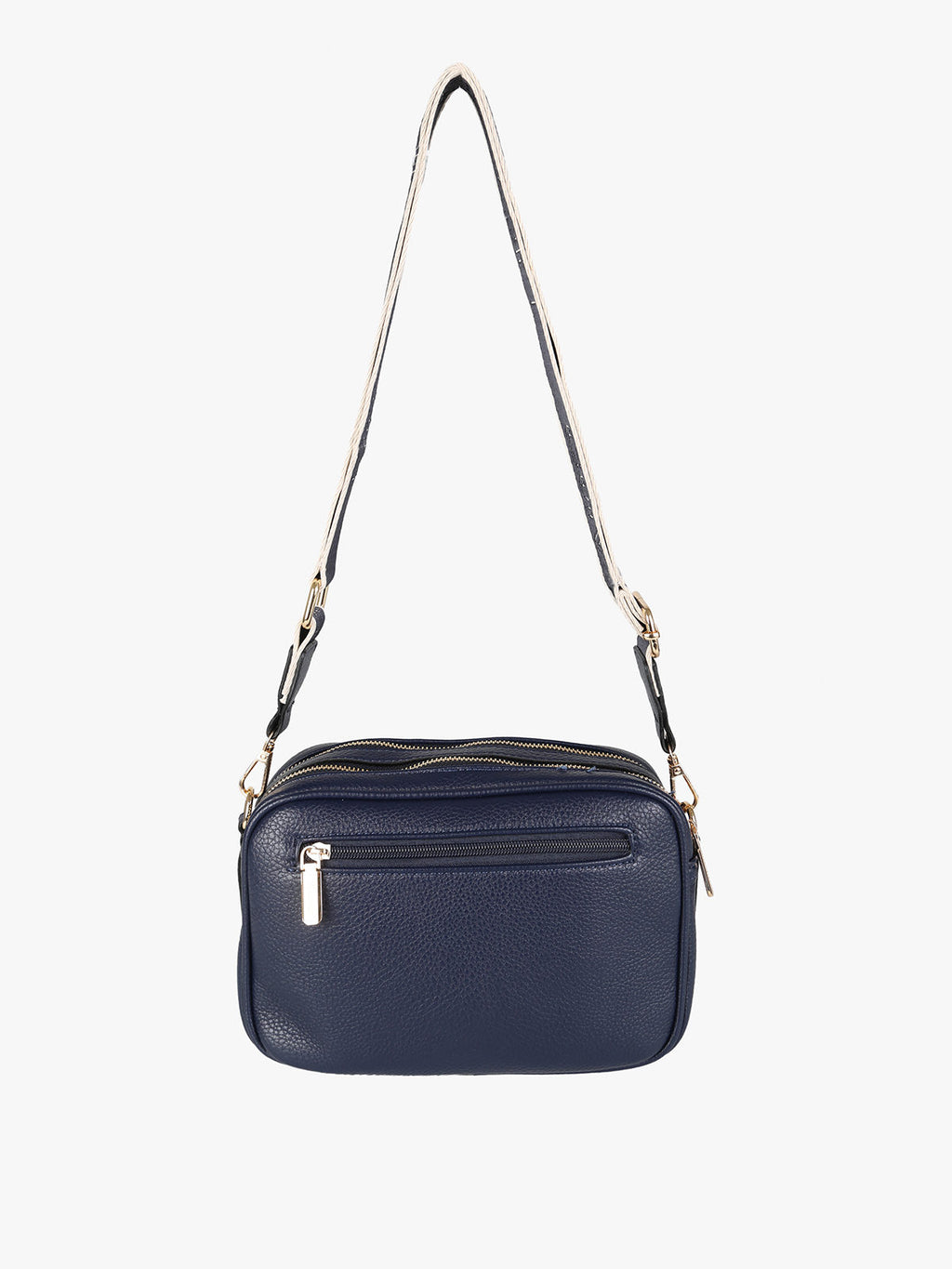 Borsa a tracolla in ecopelle You Young Coveri — Blu scuro