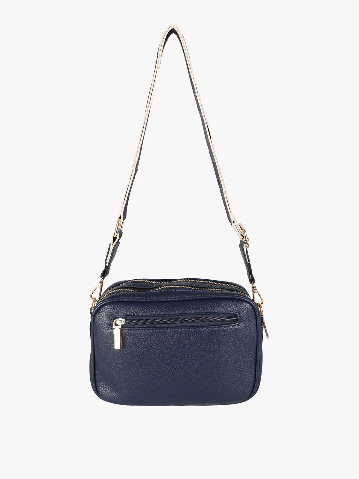 Borsa a tracolla in ecopelle You Young Coveri — Blu scuro