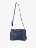 Borsa a tracolla in ecopelle Solada — Blu scuro