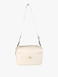 Borsa a tracolla in ecopelle con doppio scomparto You Young Coveri — Beige