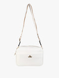 Borsa a tracolla in ecopelle con doppio scomparto You Young Coveri — Bianco