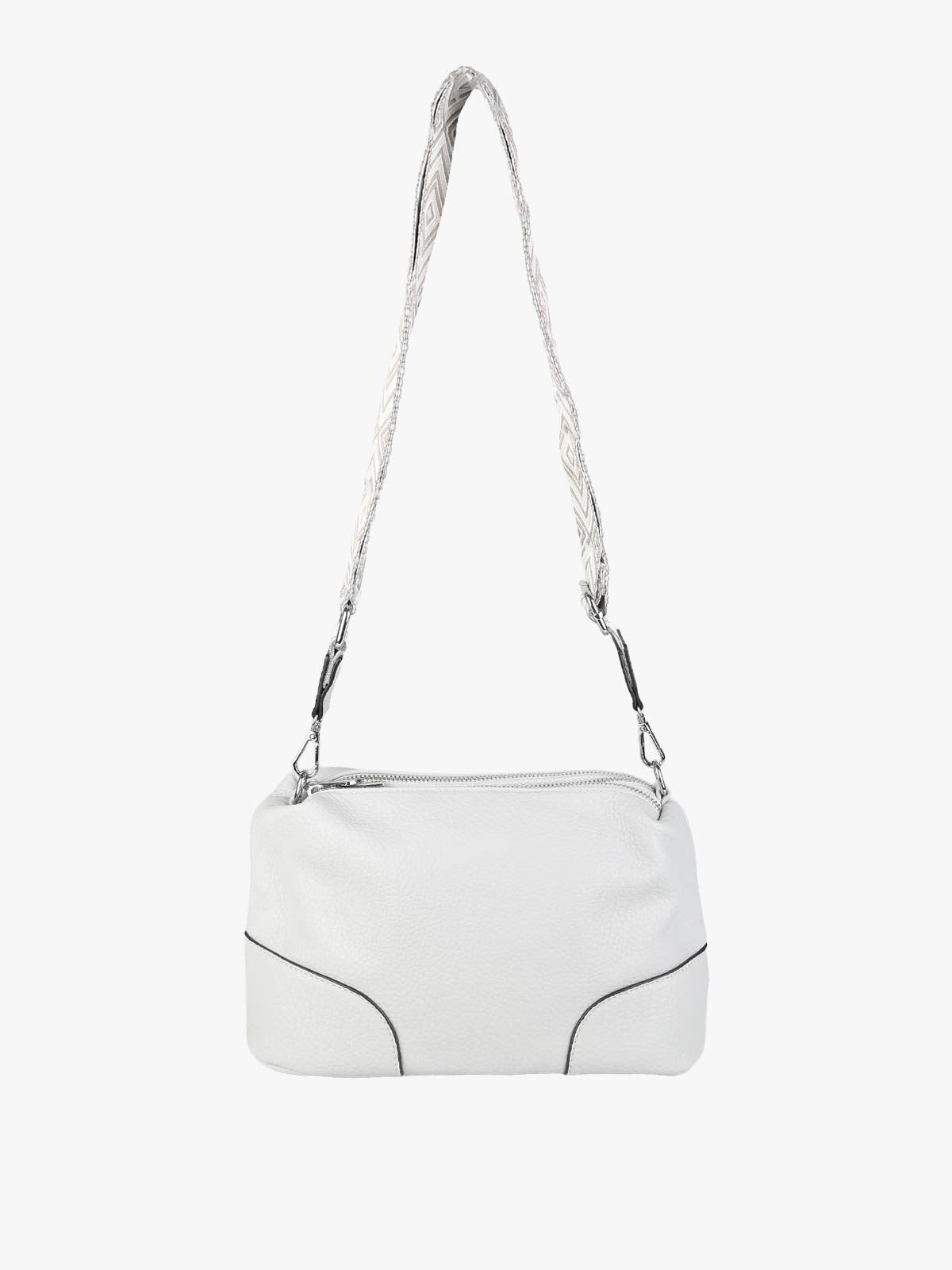 Borsa a tracolla in ecopelle Solada — Grigio · Modello 2