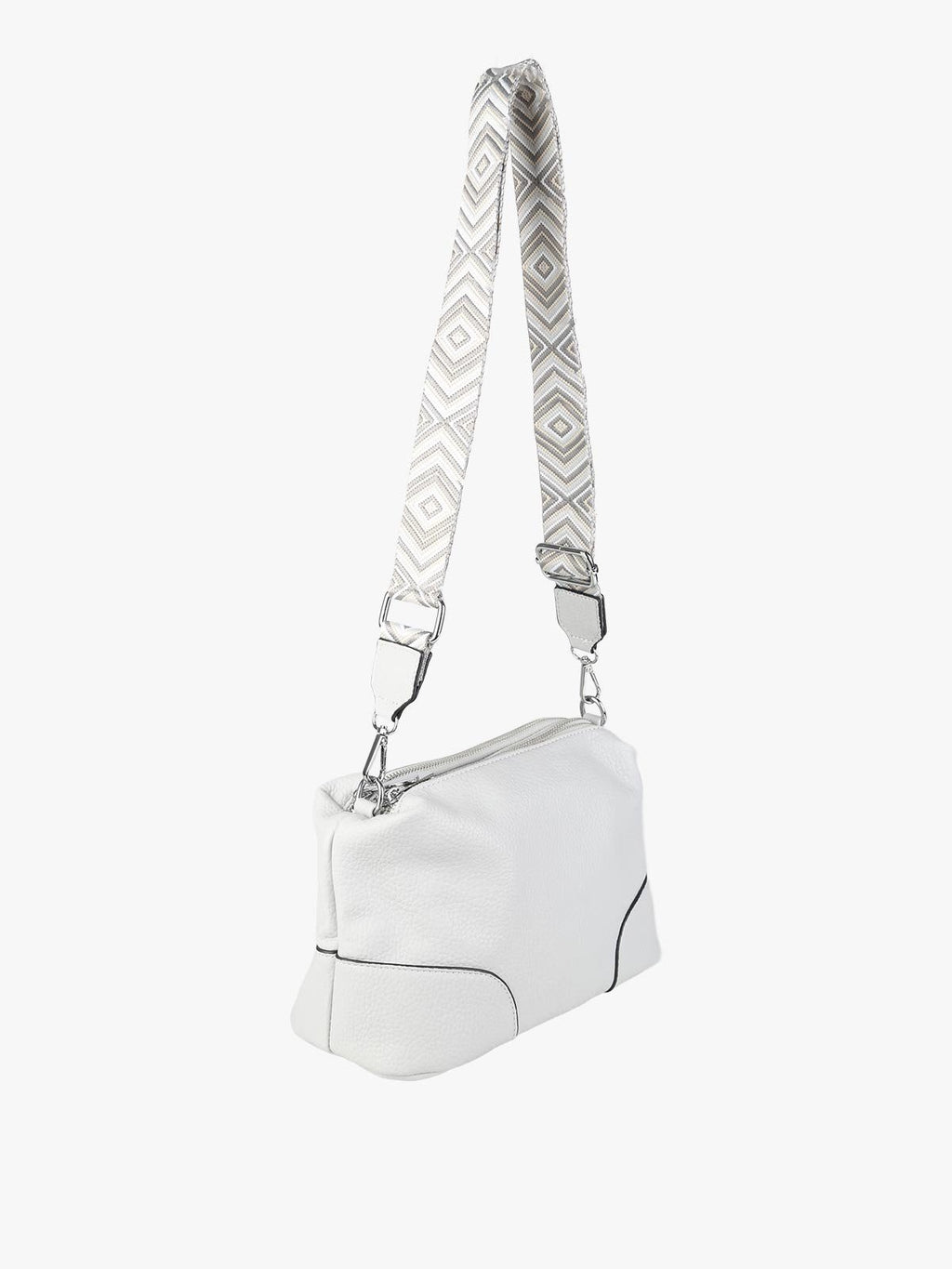 Borsa a tracolla in ecopelle Solada — Grigio · Modello 2