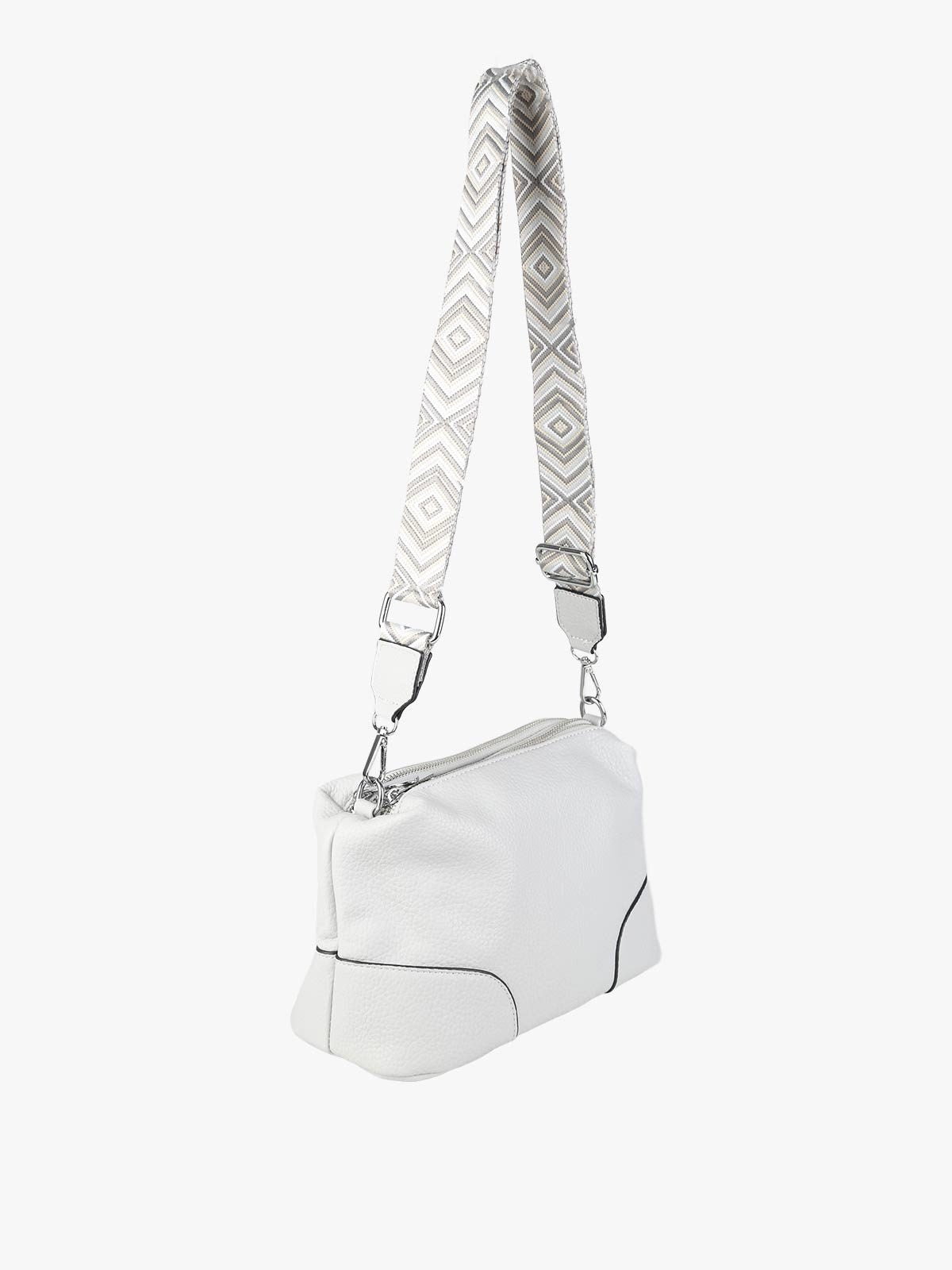 Borsa a tracolla in ecopelle Solada — Grigio · Modello 2
