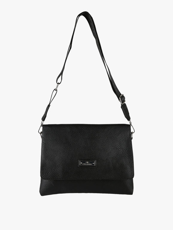 Borsa a tracolla in ecopelle - nero Charro