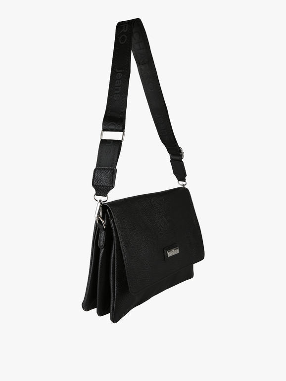 Borsa a tracolla in ecopelle - nero Charro