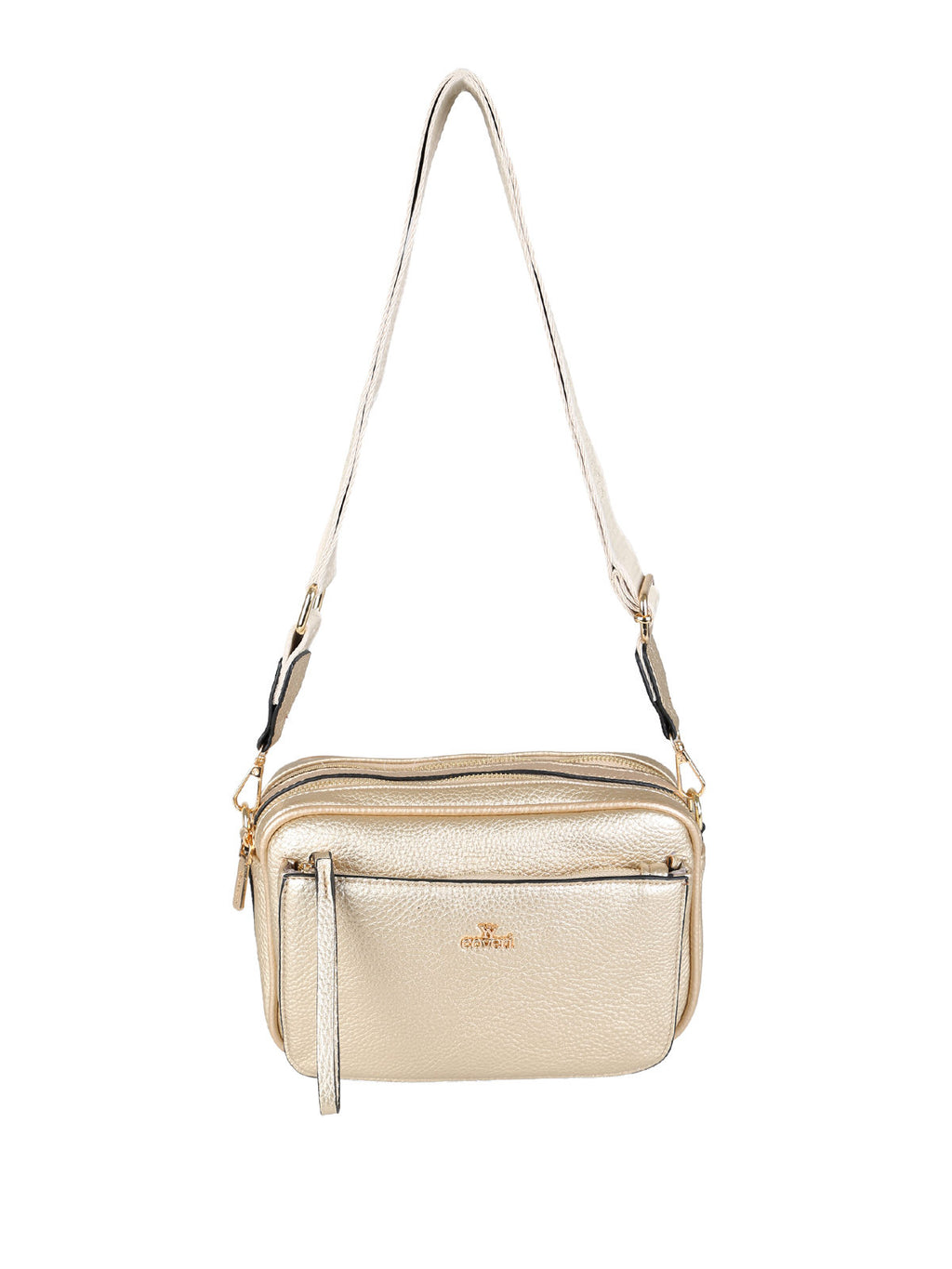 Borsa a tracolla in ecopelle You Young Coveri — Oro