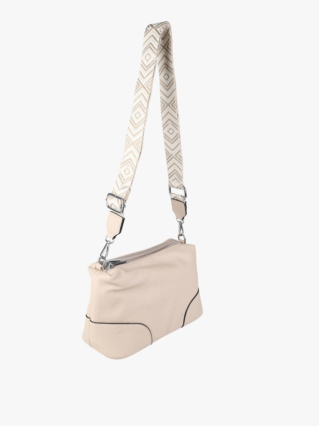 Borsa a tracolla in ecopelle Solada — Taupe · Modello 2